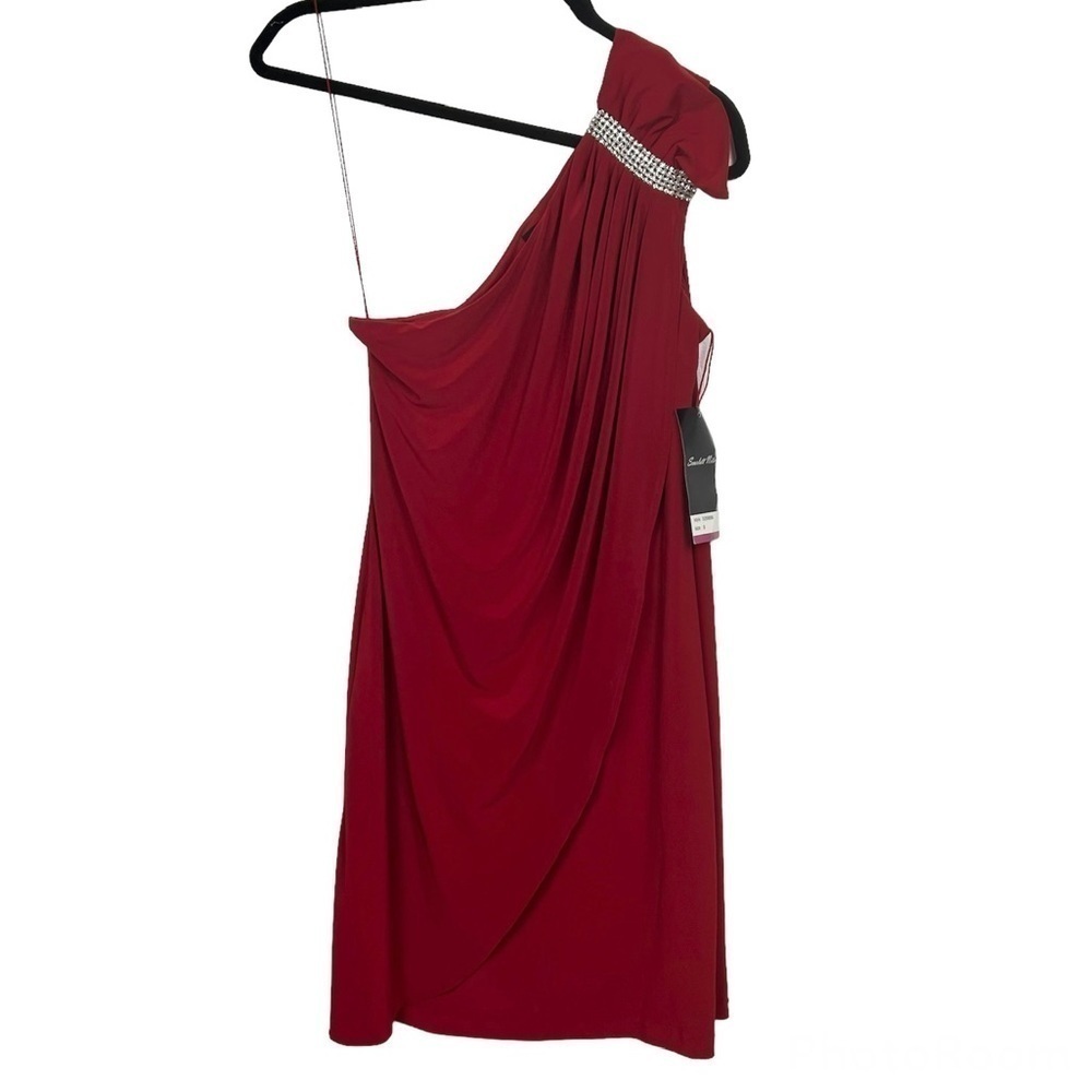 Scarlett Nite Red One Shoulder Mini Dress Size 8